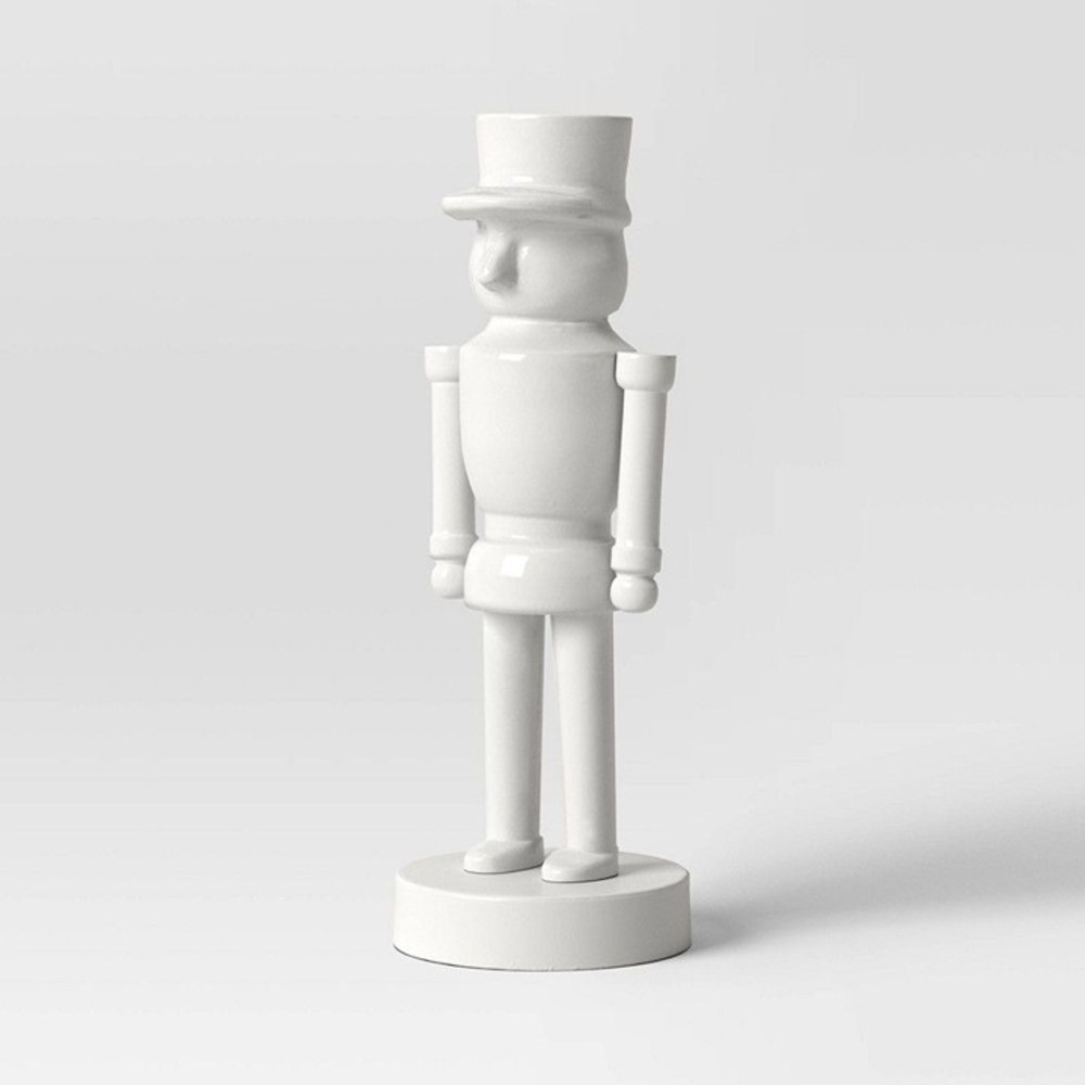 Christmas Small Aluminum Nutcracker White - Threshold, Target